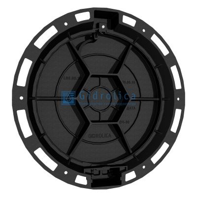 Люк чугунный Gidrolica Street ТМ(Д400)-2-60 ("В" водопроводная система) 