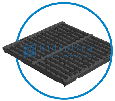 Решётка водоприёмная чугунная щелевая РВЧЩ - 47040100 - 40 - (F900) - 50x52,7x3,5 - 1,8/23