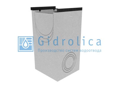 Пескоулавливающий колодец бетонный (СО-400мм), односекционный с чугунной насадкой ПКП 50.54(40).100(95) - BGM