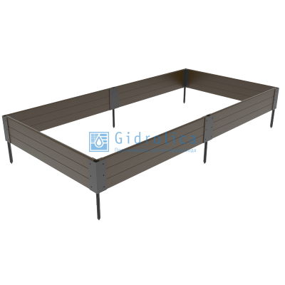 Грядка Gidrolica Plant Г-20.7.1,6- пластиковая коричневая