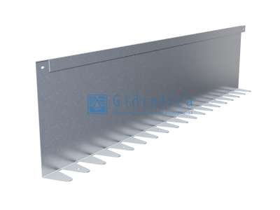 Бордюр Gidrolica Line Steel (Лайн Стил) L-образный из оцинкованной стали 1200х280х70х1,5мм