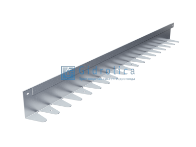 Бордюр Gidrolica Line Steel (Лайн Стил) L-образный из оцинкованной стали 1200х80х70х1,5мм