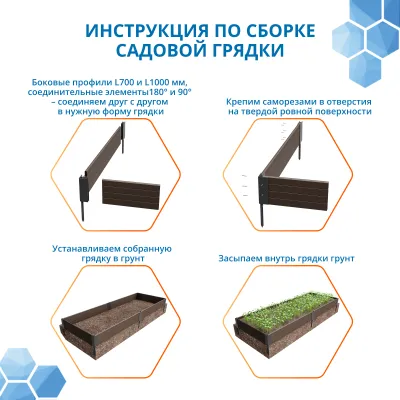 Грядка Gidrolica Plant Г-20.7.1,6- пластиковая зеленая