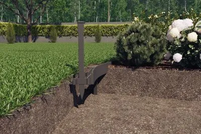 Бордюр Gidrolica Line Б-300.8,5.8,0 - пластиковый черный L3000