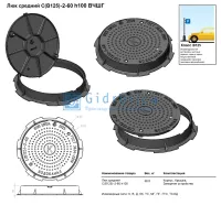Люк средний С(В125)-2-60, h100 мм