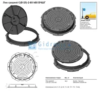 Люк средний С(В125)-2-60, h80 мм