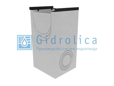 Пескоулавливающий колодец бетонный (СО-400мм), односекционный с чугунной насадкой ПКП 50.54(40).100(95) - BGM